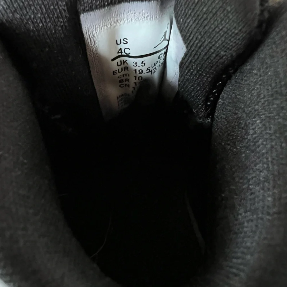 Jordan Black and White Sneakers with Patent Leather